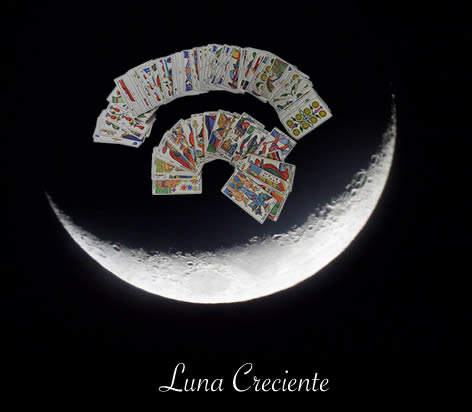 La Luna y el Tarot. Luna Creciente