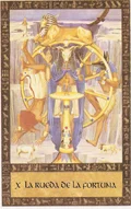 tarot egipcio, la rueda de la fortuna